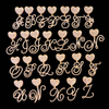 Load image into Gallery viewer, A-Z Cursive Letter Heart Pendant - Buulgo