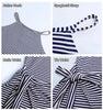 Casual Sleeveless Striped Midi Dresses - Buulgo