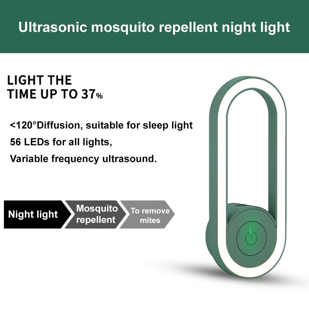 2022 Latest Frequency Conversion Ultrasonic Mosquito Killer with LED Sleeping Light - Buulgo