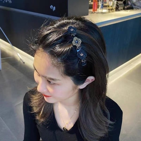 Sparkling Crystal Stone Braided Hair Clips⚡Last Day Promotion 50% - Buulgo