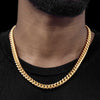 Afbeelding laden in Galerijviewer, 12mm Stainless Steel Cuban Chain in Gold - Buulgo