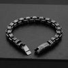 Blackened Stainless Steel Box Chain Bracelet - Buulgo