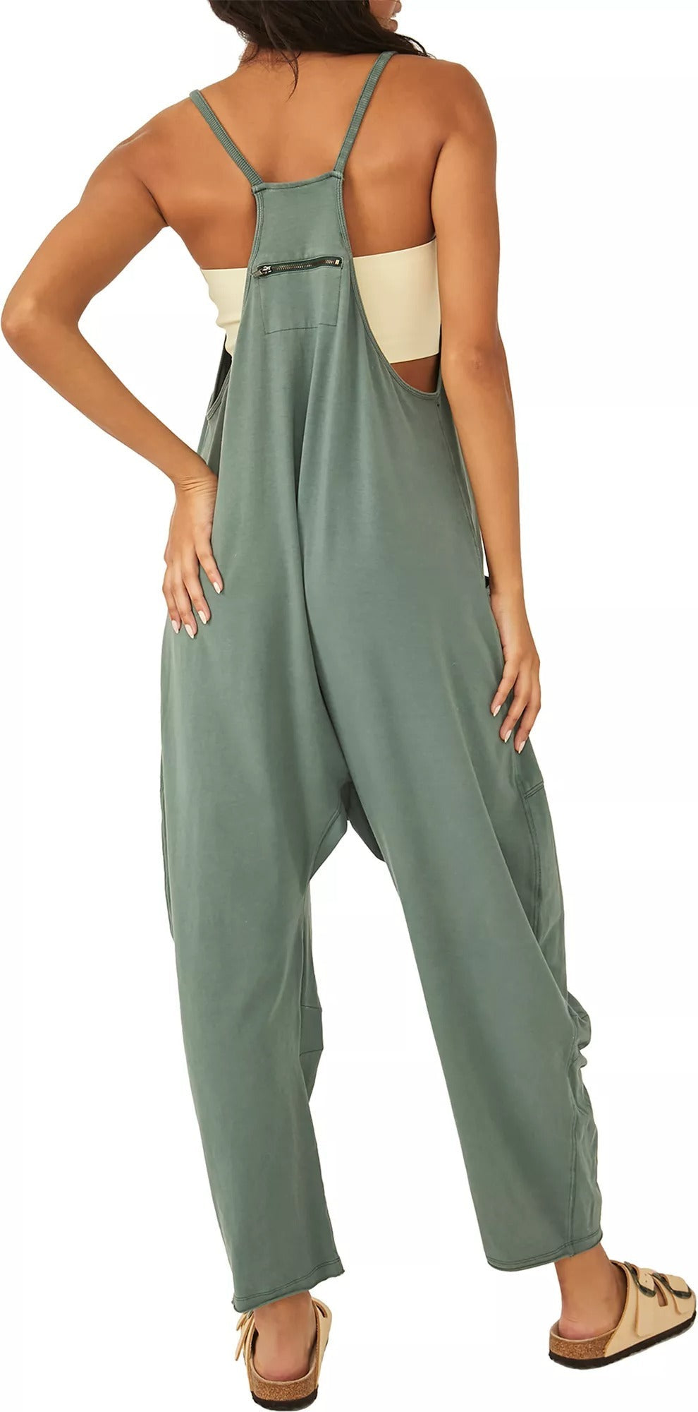 Wide Leg Jumpsuit with Pockets - Buulgo