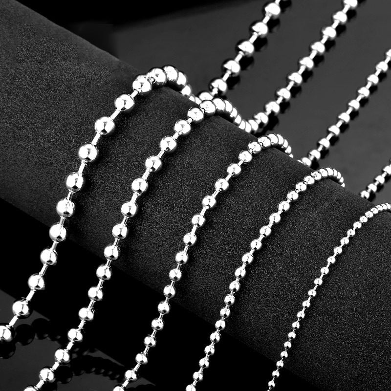 Ball Bead Chain Stainless Steel Necklace - Buulgo