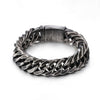 Load image into Gallery viewer, Blackened Diamond Cut Chain Stainless Steel Bracelet - Buulgo