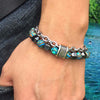 Load image into Gallery viewer, Natural Malachite Stone Bead Bracelet - Buulgo