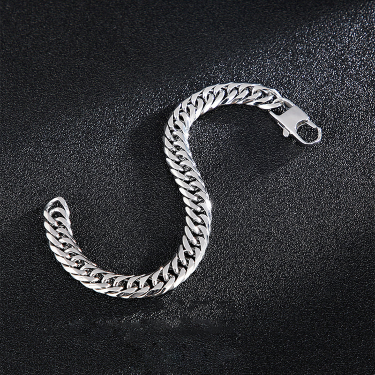 Diamond Cut Cuban Link Stainless Steel Bracelet - Buulgo