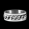 Carica l&#39;immagine nel visualizzatore Galleria, Rotatable Chain Stainless Steel Ring - Buulgo