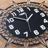 Ladda in bild i Galleri Viewer, 3D Geometric Large Wall Clock Modern Design With Wall Stickers - Buulgo