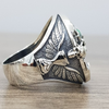 Carregar imagem no visualizador da Galeria, Memento Mori Skull Sterling Silver Ring - Buulgo