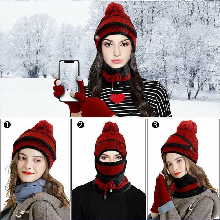 3-In-1 Winter Set (Mask, Hat, Scarf) - Buulgo