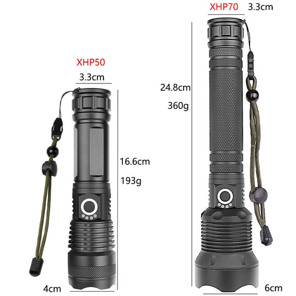 LED Rechargeable Tactical Laser Flashlight 90000 High Lumens⚡LAST DAY SALE 49% OFF - Buulgo